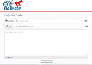 SEO Wagon Free Online plagiarism checker
